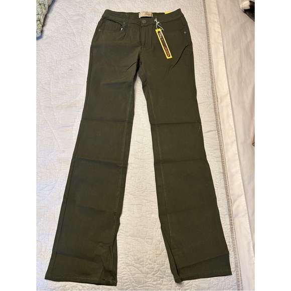 Women’s Olive Green Casual Flare Pants - NWT, Size Small / Medium - Picture 1 of 6